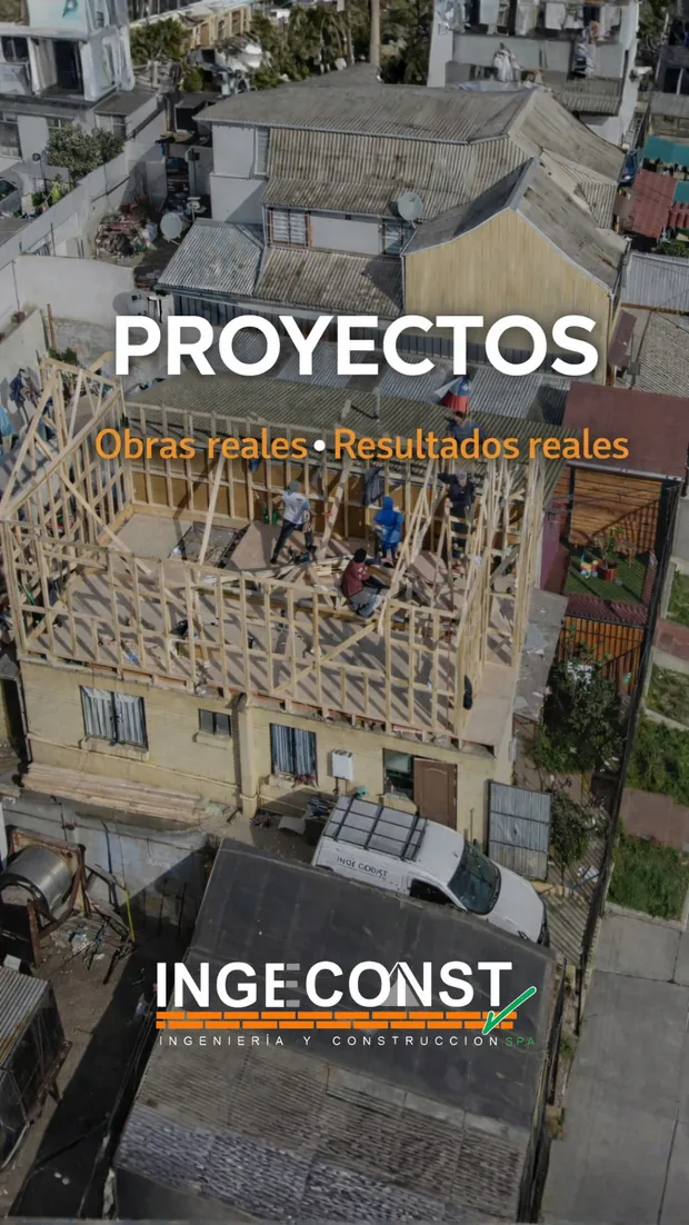 Ampliación en madera vista desde el aire